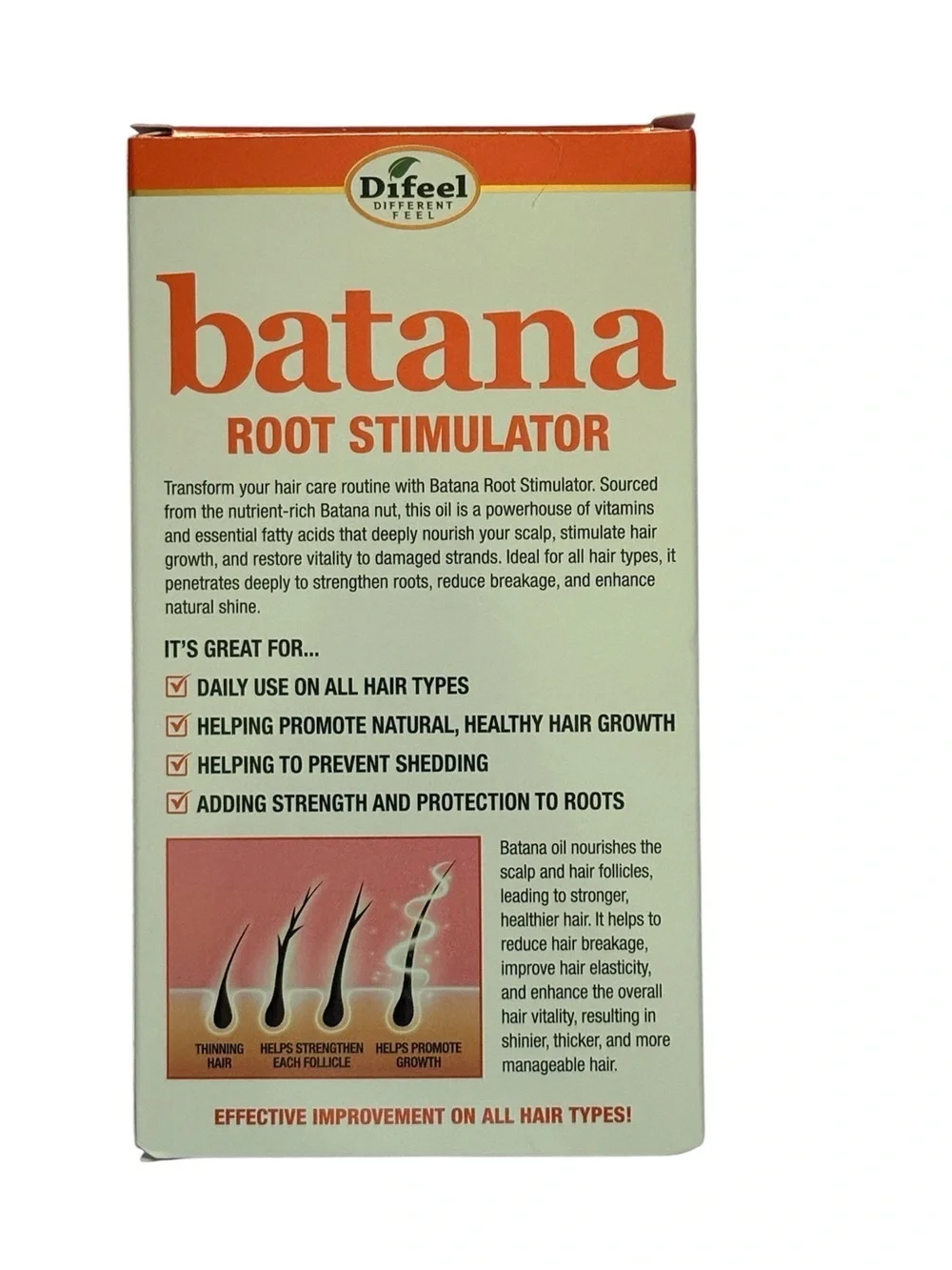 Batana Root Stimulator Hair Treatment - Orange/Brown